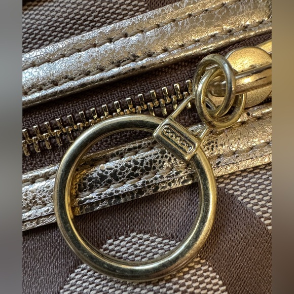 Coach Brown and Gold Signature Tote - Picture 16 of 16